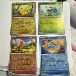Pokemon 151 Cosmos Promo Set Pikachu Squirtle Charmander Bulbasaur Costco NM - Image 1