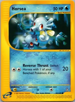 Pokemon - Horsea - 85/147 - Common - Aquapolis - LP Vintage - Image 1