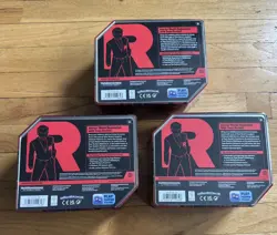 Pokemon TCG: Destined Rivals Team Rocket Tin Set of 3 BRAND NEW - Factory Sealed - Image 2