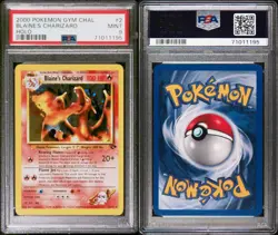 2000 Pokemon Blaine’s Charizard Holo 2/132 Gym Challenge PSA 9 - Image 3