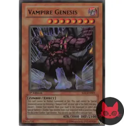 Yugioh Vampire Genesis SD2-EN001 Ultra Rare 1st Edition MP - Image 1
