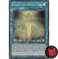 Yugioh Walls of the Imperial Tomb PHNI-EN065 Super Rare 1st Edition NM - Image 1