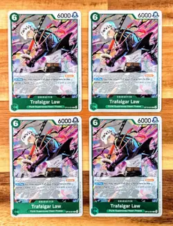 4x Trafalgar Law OP13-031 R Playset | NM | Carrying on His Will | One Piece TCG - Image 1