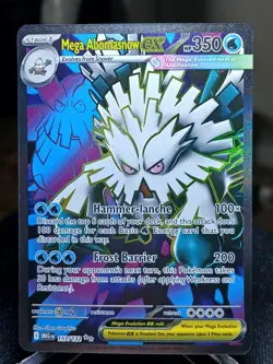 Mega Abomasnow ex Me01 157/132 Ultra Rare Full Art Holo Pokemon TCG Card - Image 1