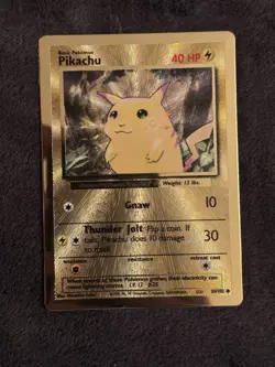 Pokemon Card Ultra Premium Gold Metal Pikachu 25 Ans Celebration 58/102 - Image 1