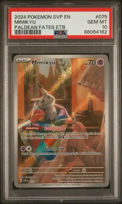 Mimikyu 075 Sv: Scarlet & Violet Promo Cards Holo PSA 10 - Image 1