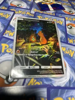 CUSTOM MADE Charmander Pokemon TCG Pocket Shiny Holo Alt Art Illustration Card - Image 1