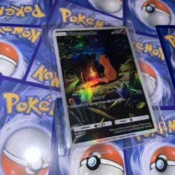 CUSTOM MADE Charmander Pokemon TCG Pocket Shiny Holo Alt Art Illustration Card - Image 2