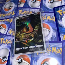 CUSTOM MADE Charmander Pokemon TCG Pocket Shiny Holo Alt Art Illustration Card - Image 3