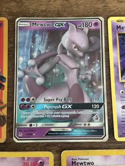 MEWTWO POKEMON CARDS X5 - EX - GX - ALL USED/PLAYED WITH - NINTENDO - - Image 4