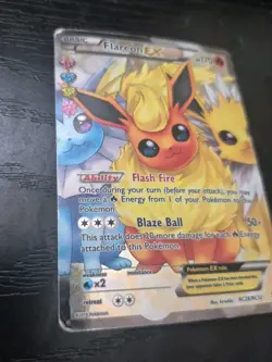 Flareon EX Ultra Rare Full Art Holo Card RC28/RC32 Generations HP - Image 3