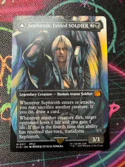 Sephiroth, Fabled SOLDIER (0317) (Borderless) Final Fantasy Regular NM MTG - Image 1