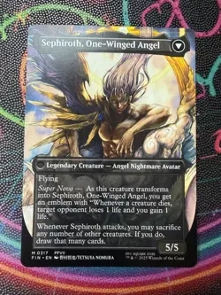 Sephiroth, Fabled SOLDIER (0317) (Borderless) Final Fantasy Regular NM MTG - Image 2