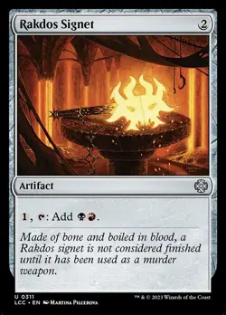 NM Rakdos Signet, MTG, Lost Caverns of Ixalan, Magic the Gathering, 311 - Image 1