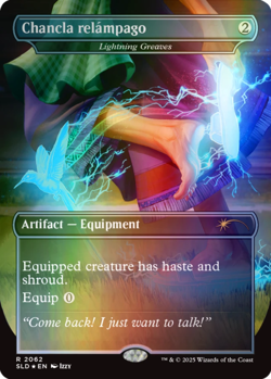 Chancla relampago - Lightning Greaves - Rainbow Foil NM, English MTG Secret Lair - Image 1