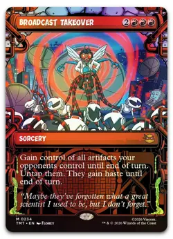 Broadcast Takeover (Showcase) #234 (Foil) (NM) TMT Magic MTG - Image 1