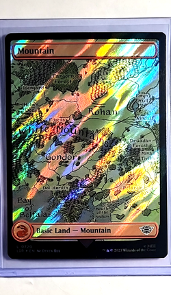 2023 MTG Magic The Gathering LOTR Lord of the Rings Surge Foil #720 Mountain LP - Image 1