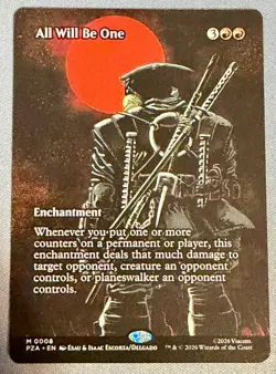 All Will Be One (Borderless) #8 - MTG Teenage Mutant Ninja Turtles NEAR MINT NM - Image 1