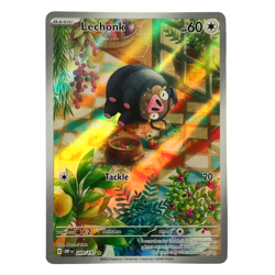 Pokemon TCG Lechonk SV03 Obsidian Flames Holo Illustration Art Rare Card 209/197 - Image 1