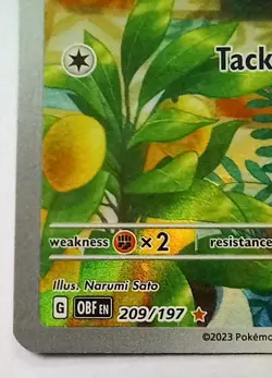 Pokemon TCG Lechonk SV03 Obsidian Flames Holo Illustration Art Rare Card 209/197 - Image 3
