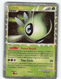 CELEBI 92/102 RARE PRIME HGSS TRIUMPHANT POKEMON HP - Image 2