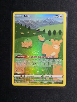 2023 Pokemon Crown Zenith GG22 Ditto Galarian Gallery Full Art Ultra Rare NM - Image 1