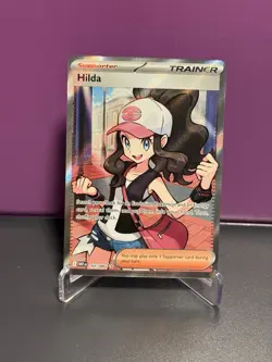 Pokemon TCG Hilda Full Art Ultra Rare White Flare Holo - Image 1