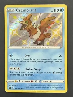 Cramorant Shiny Holo Rare Shining Fates: Shiny Vault SV030/SV122 NM - Image 1