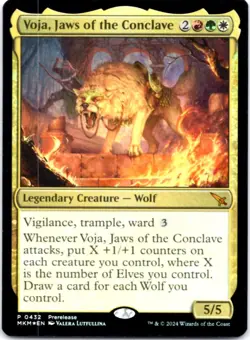 Voja, Jaws of the Conclave - FOIL - Prerelease Cards - 432 NM - Image 1