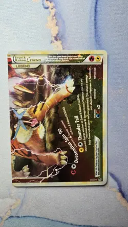 Pokemon TCG Entei Raikou Legend Unleashed Holo Card 91/95 Bottom - Image 1
