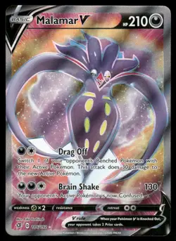 Pokemon Cards Malamar V 186/192 Rebel Clash Rare Ultra NM - Image 1