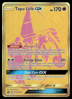 Pokemon Cards Tapu Lele GX SV94/SV94 Hidden Fates Secret Rare NM - Image 1