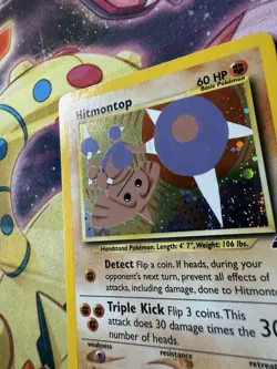 Hitmontop 3/75 Neo Discovery Unlimited Holo Pokemon TCG - LP - Image 3