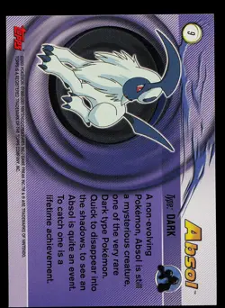 Pokemon Card - Absol Topps Pokemon Advanced 9 - Image 2