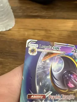Lunala GX SM17 Pokemon Sun & Moon Black Star Promo Holo Rare TCG LP - Image 2