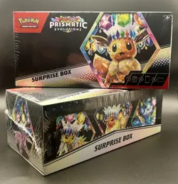 Lot of (2) Pokemon TCG Scarlet & Violet Prismatic Evolutions Surprise Box SEALED - Image 1