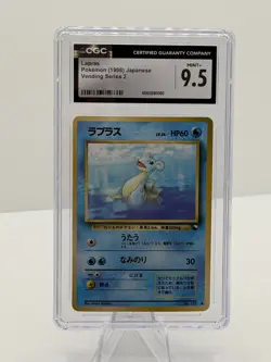 1998 Pokemon Vending Series 2 Lapras CGC 9.5 Gem Mint #131 - Image 1