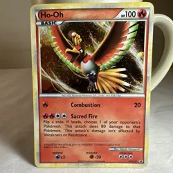 Played Ho-Oh - Holo #HGSS01 Heartgold & Soulsilver Promo Pokemon TCG - Image 1