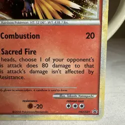 Played Ho-Oh - Holo #HGSS01 Heartgold & Soulsilver Promo Pokemon TCG - Image 4