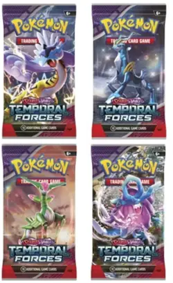 Pokemon Scarlet and Violet Temporal Forces Booster Pack - Free Gift Included - Image 1