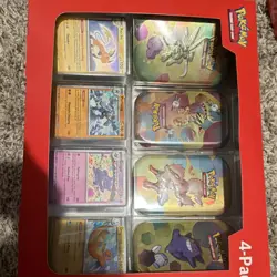 Pokemon Scarlet & Violet Mini Tin 4-Pack Collectors Edition Promo Box - Image 1