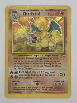 Pokemon TCG Charizard Legendary Collection 3/110 Holo Rare 2002 - Image 1