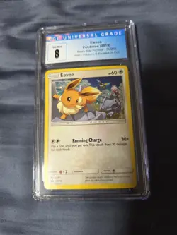 Pokemon Eevee CGC 8 Black Star Promo SM235 Holo - Image 2