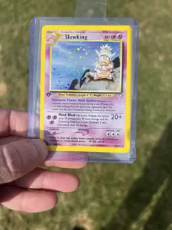 1st Edition Slowking 14/111 Neo Genesis Holo Vintage Pokemon NM DOUBLE SWIRL - Image 1