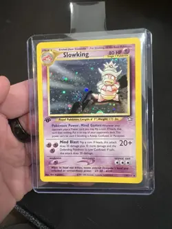 1st Edition Slowking 14/111 Neo Genesis Holo Vintage Pokemon NM DOUBLE SWIRL - Image 5