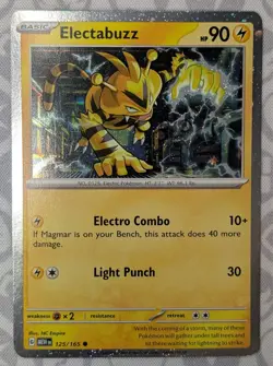 Electabuzz Holo - 125/165 - NM - 151 - Pokemon TCG - Image 1