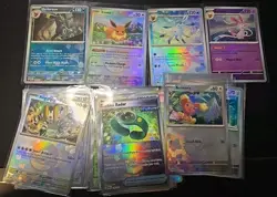 50 Card Pokemon TCG Prismatic Evolutions Poke Ball Pattern Holo Lot! UMBREON! - Image 1