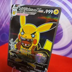 Pikachu Cosplay One Piece Marshall D Teach Doujin ACG HOLO Card NM FREE SHIPPING - Image 2