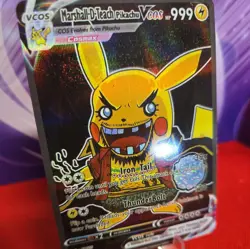 Pikachu Cosplay One Piece Marshall D Teach Doujin ACG HOLO Card NM FREE SHIPPING - Image 3