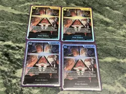 One Piece Card Lot of SEC/SR/R English Ground Death, Five Elders Mary Geoise - Image 3